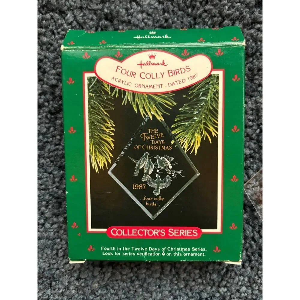 Hallmark Collector Twelve Days of Christmas Four Colly Bird Keepsake Vintage ‘87